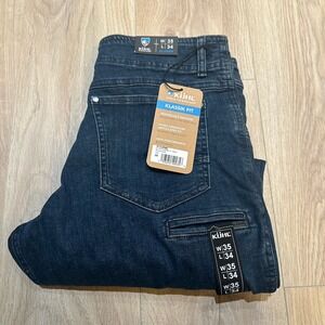 NWT Kuhl Jeans Mens 35x34 Klassik Fit Stretch Rebound Medium Wash Gorpcore